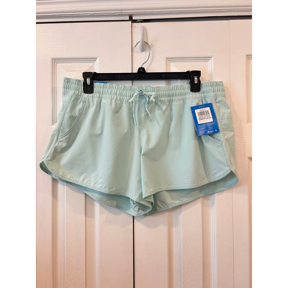 Columbia Women's Bogata Bay Stretch Shorts Omni-Shade UPF 50 Size XL, Mint NWT - Picture 2 of 8